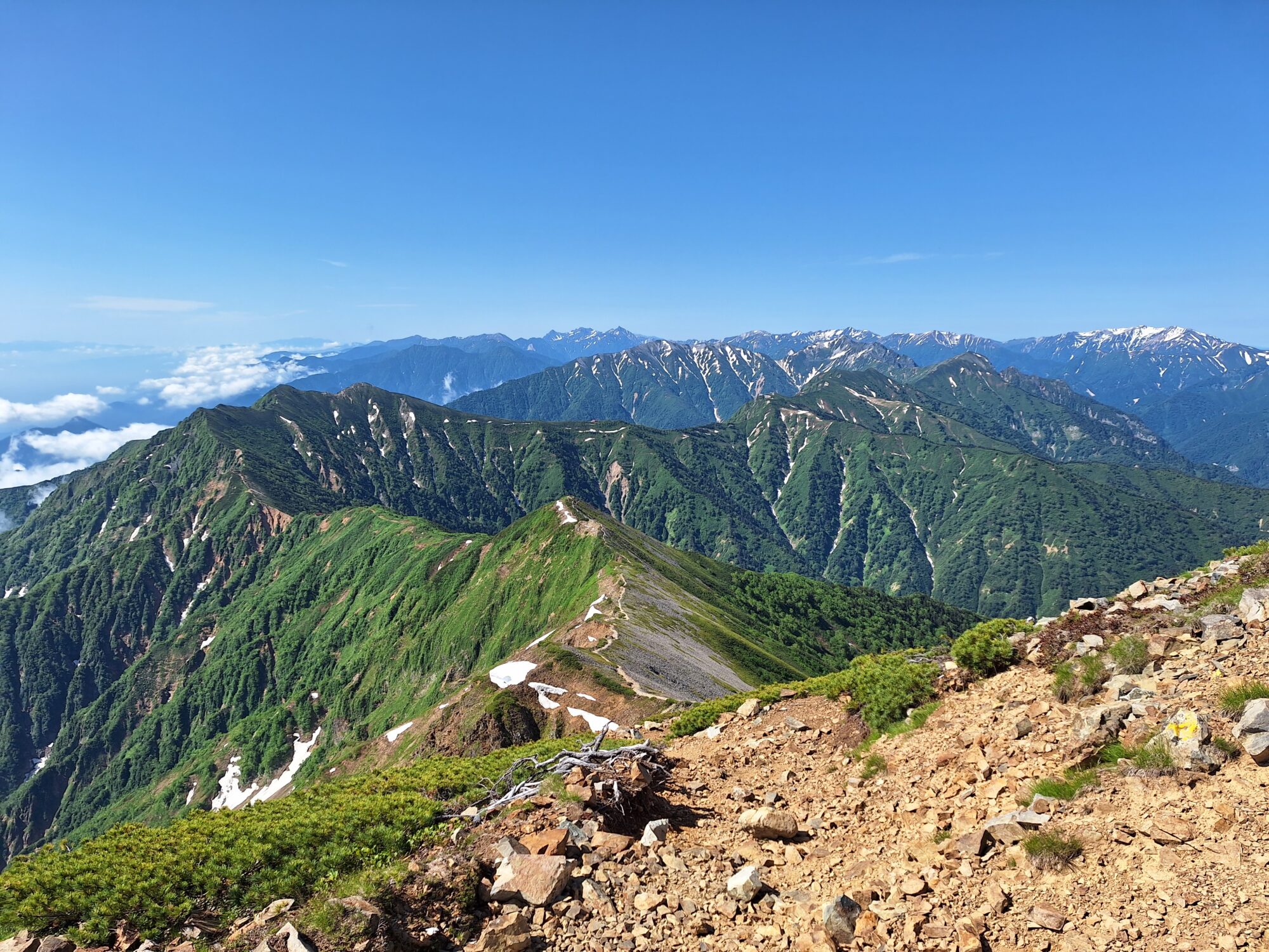 ③爺ヶ岳方面