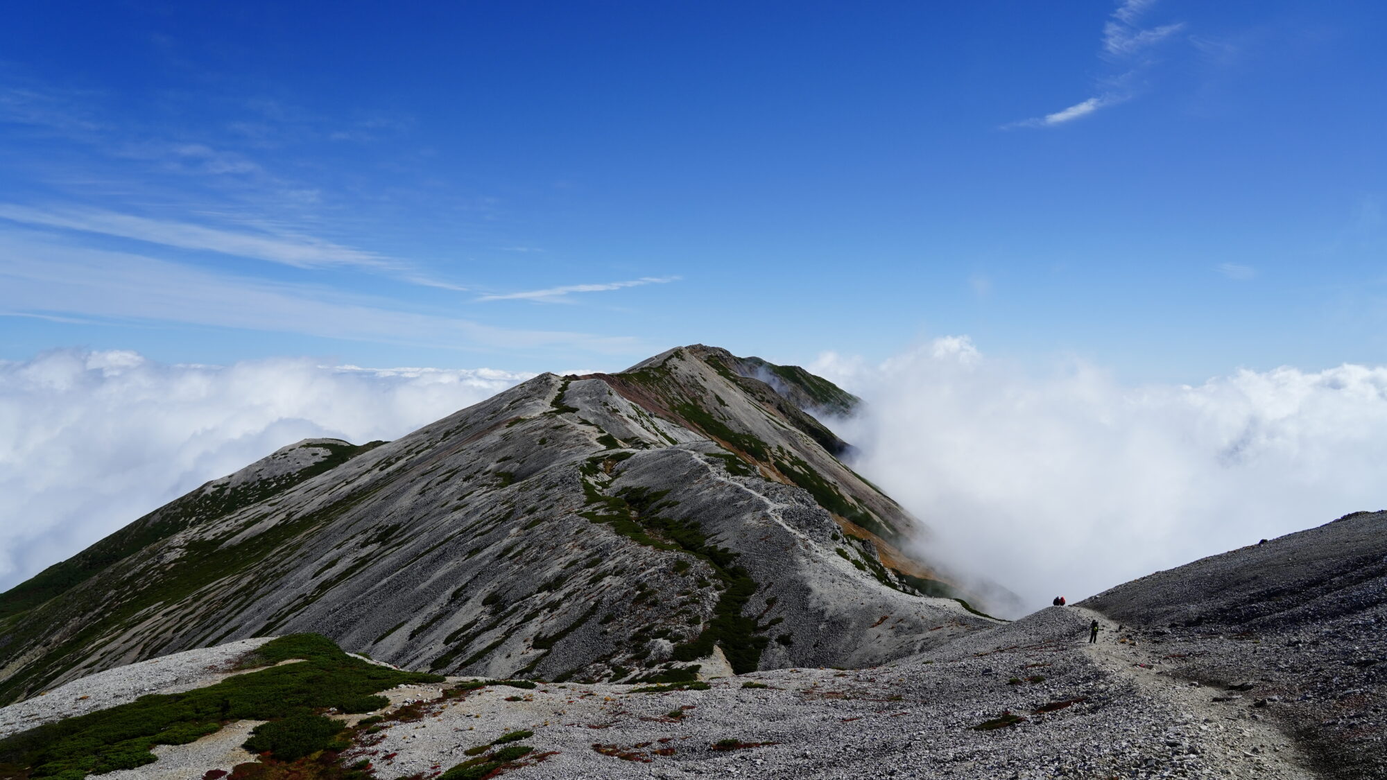 ③小蓮華山～白馬岳の稜線